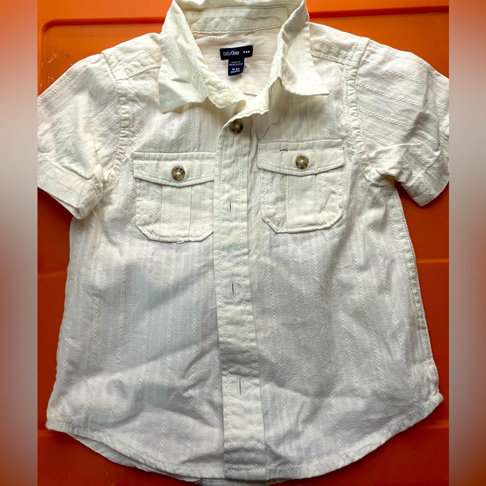 Baby Gap Collared Short Sleeve Shirt- 18-24 Months